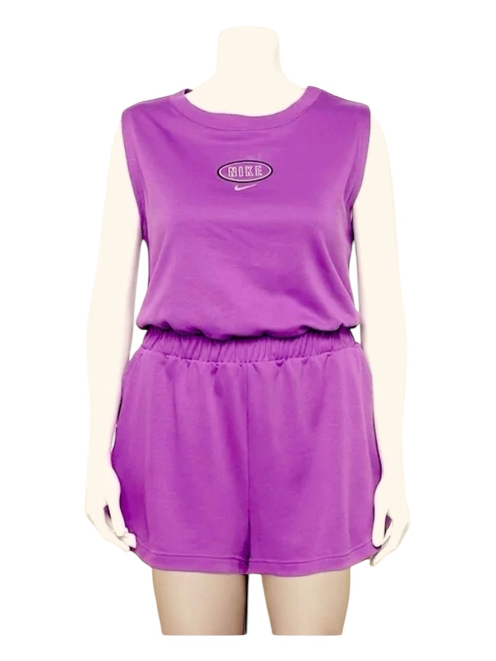 Nike Woman’s Sportswear Varsity Romper Plus Size 2X ECU Exercise Dress